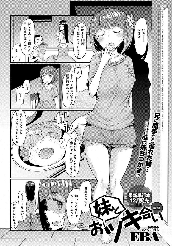 【エロ漫画】妹に振られ生きる気力を無くし引籠る兄を公園に連れ出した妹が慰めようと茂みに隠れ危険日の中出し元サヤ和姦！